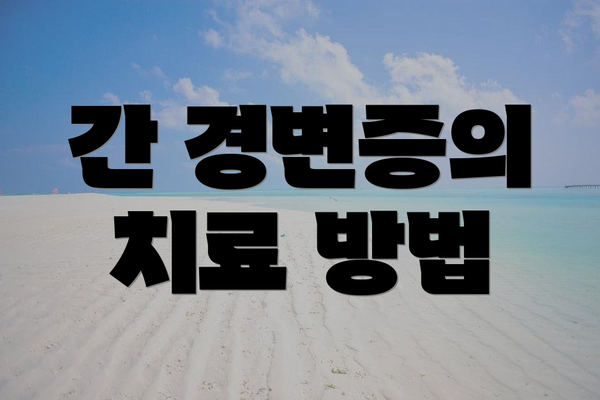 간 경변증의 치료 방법