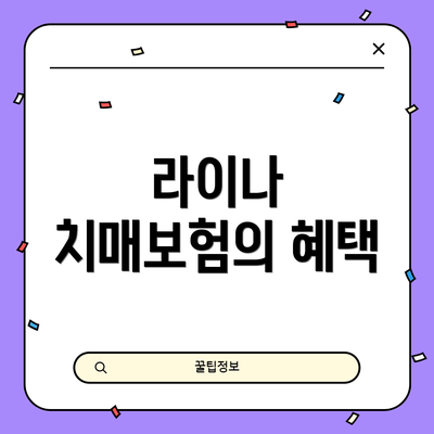 라이나 치매보험의 혜택