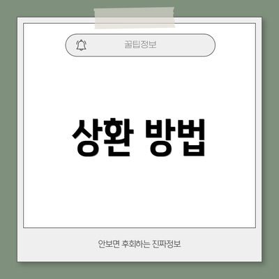 상환 방법