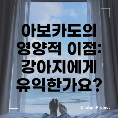 아보카도의 영양적 이점: 강아지에게 유익한가요?