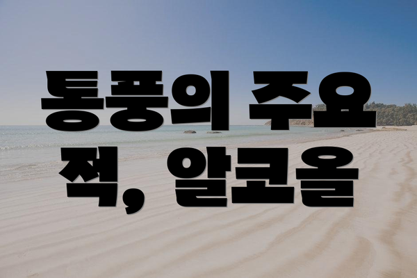 통풍의 주요 적, 알코올