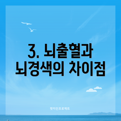 3. 뇌출혈과 뇌경색의 차이점