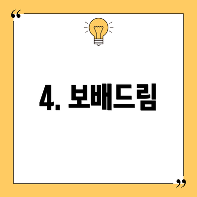 4. 보배드림