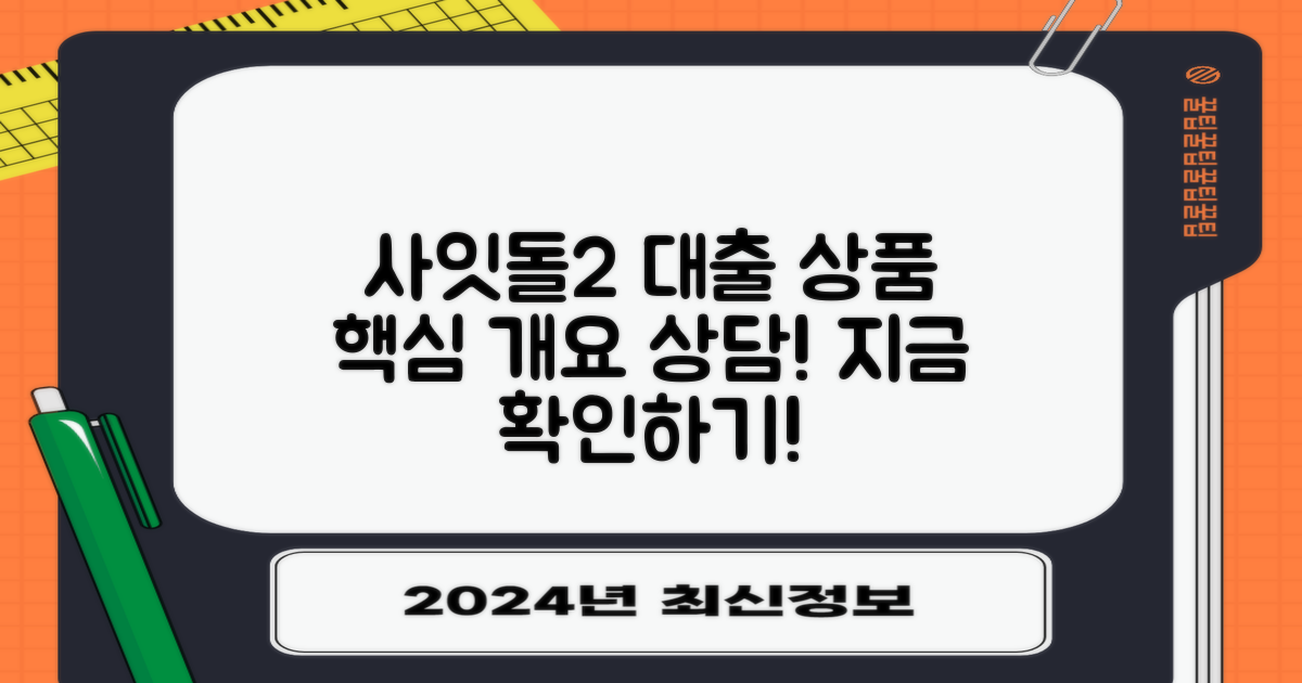 사잇돌2 대출 상품 개요