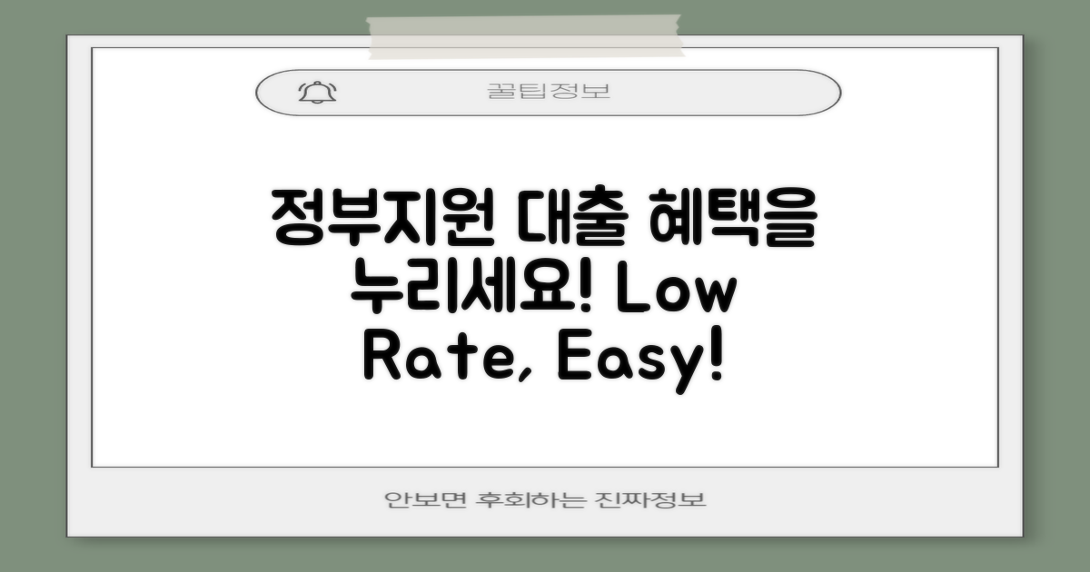 정부지원 대출의 장점