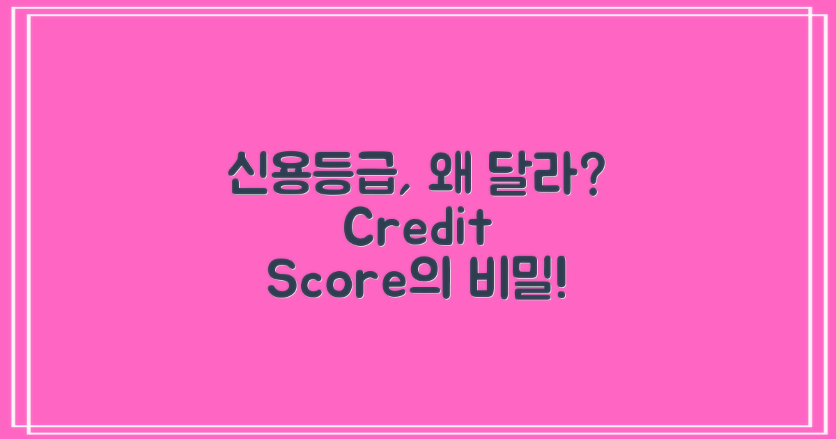 신용등급은 왜 다를까?