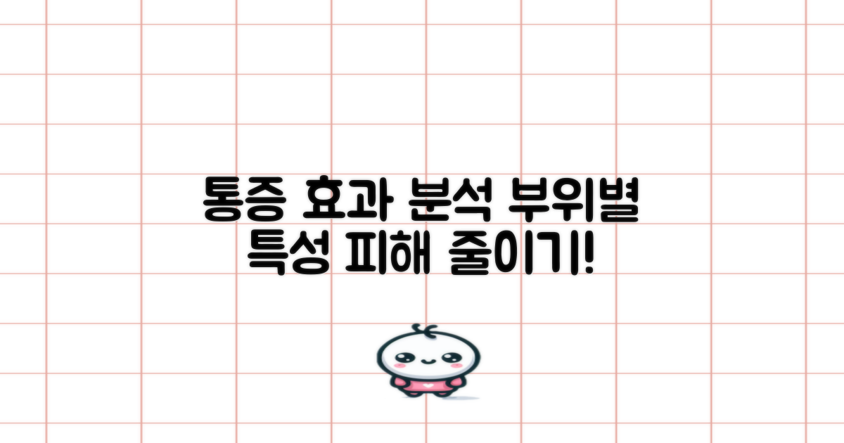 통증 부위별 효과 분석