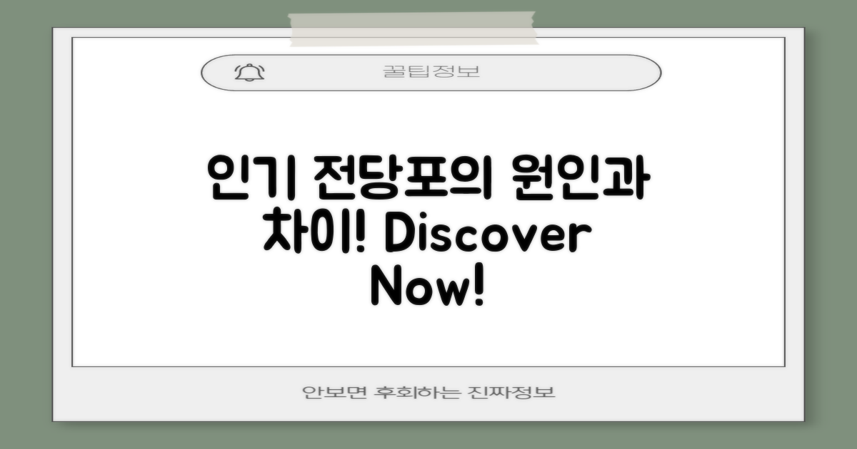 인기 전당포 원인의 차이