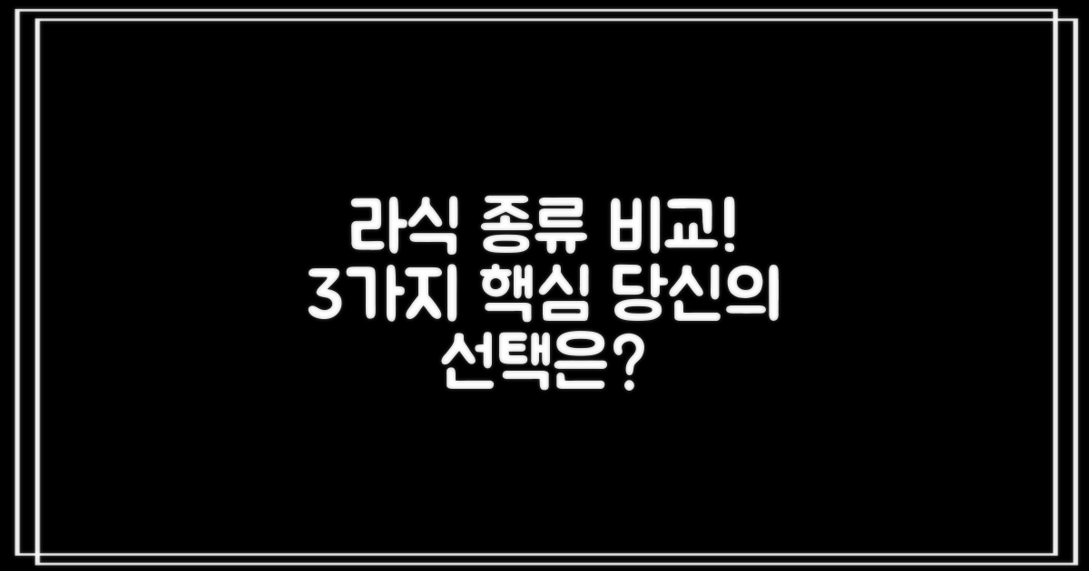 3가지 라식 종류 비교