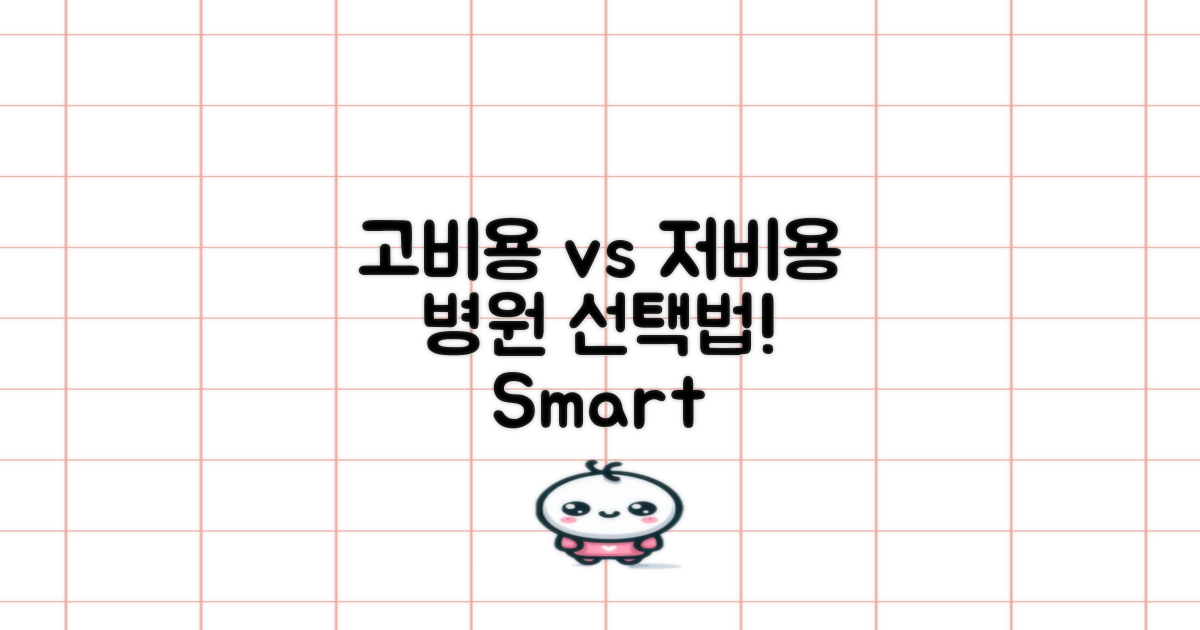 고비용 vs 저비용 병원