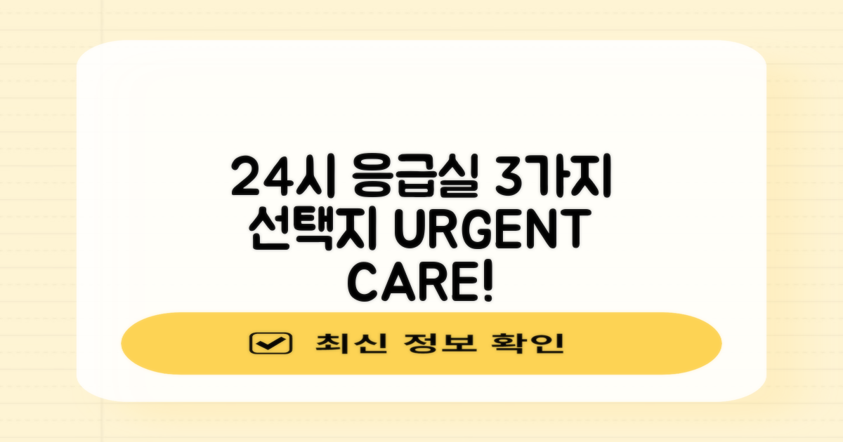 24시 응급실, 3가지 선택지
