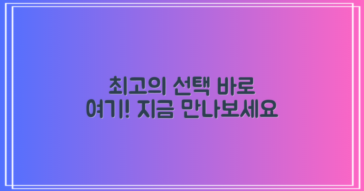 최고의 선택, 바로 여기!
