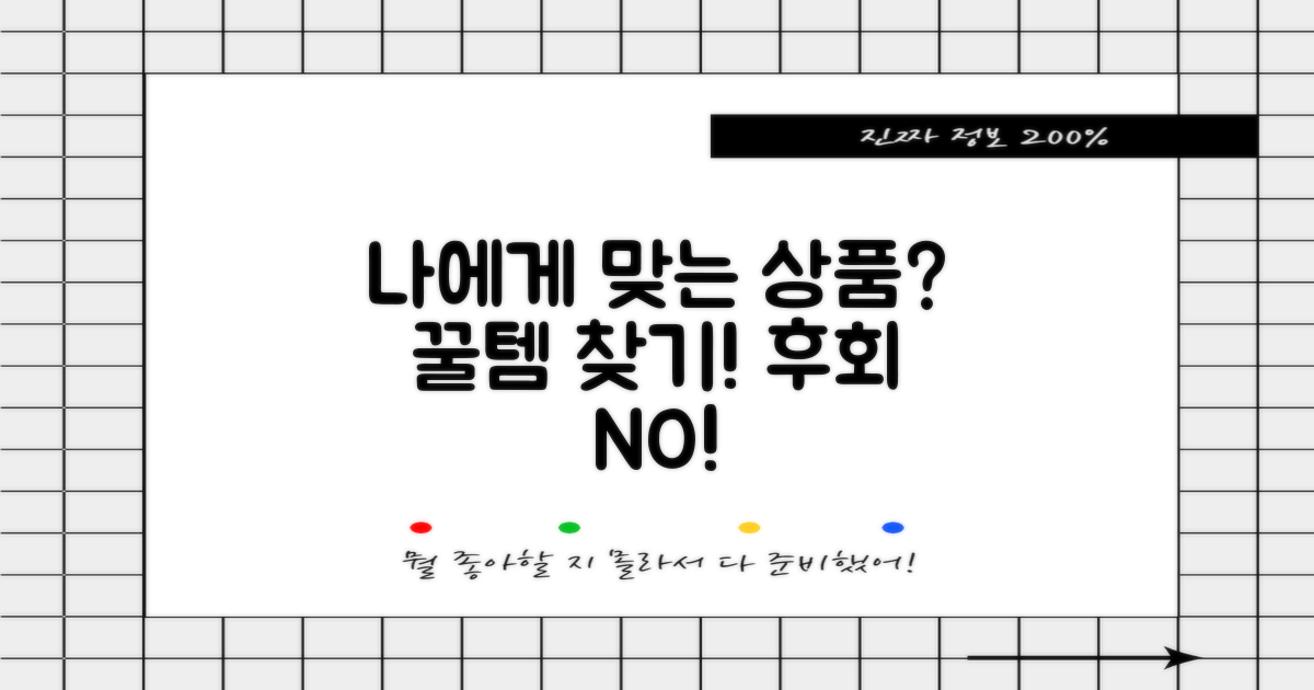 나에게 맞는 상품은?